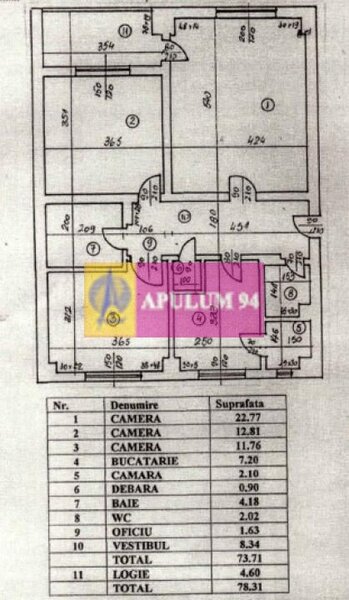 Apartament 3 camere LUX 78mp zona Metrou Timpuri Noi